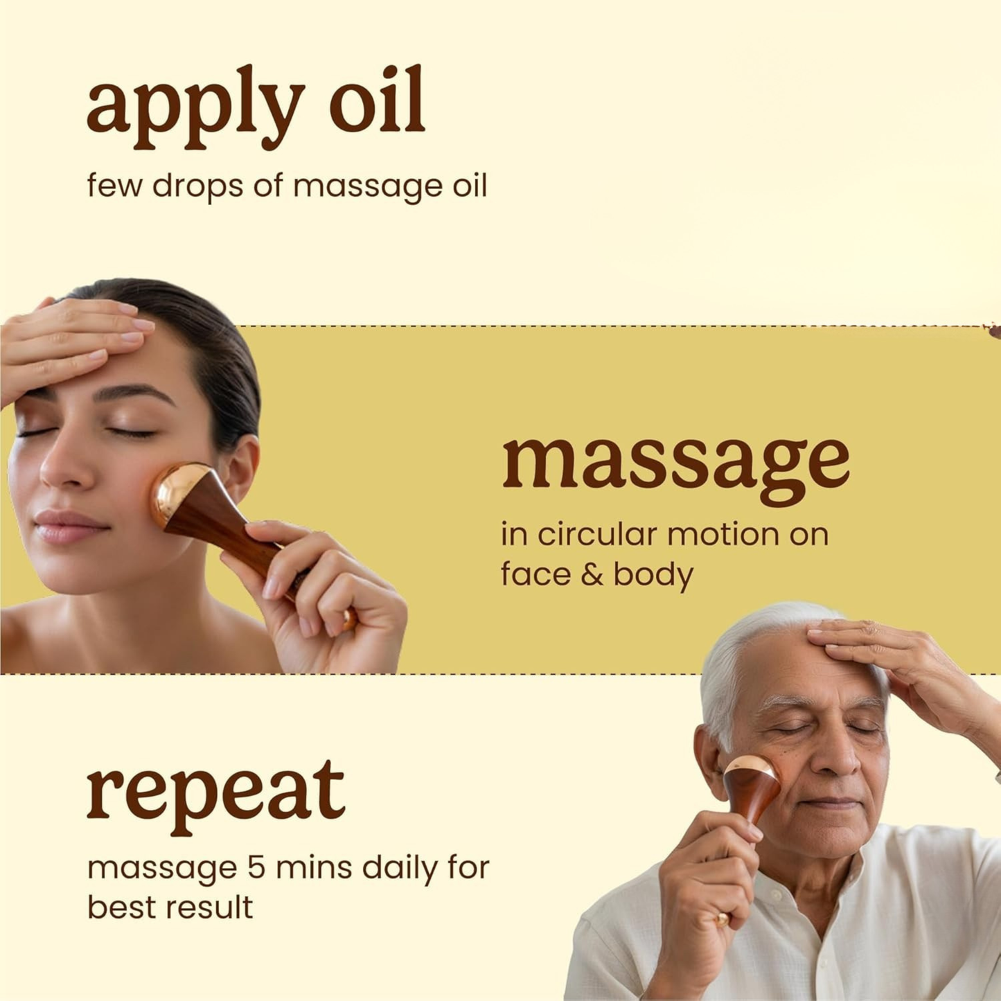 Kansa Wand 2-in-1 Ayurvedic Massager