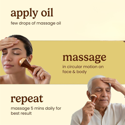 Kansa Wand 2-in-1 Ayurvedic Massager