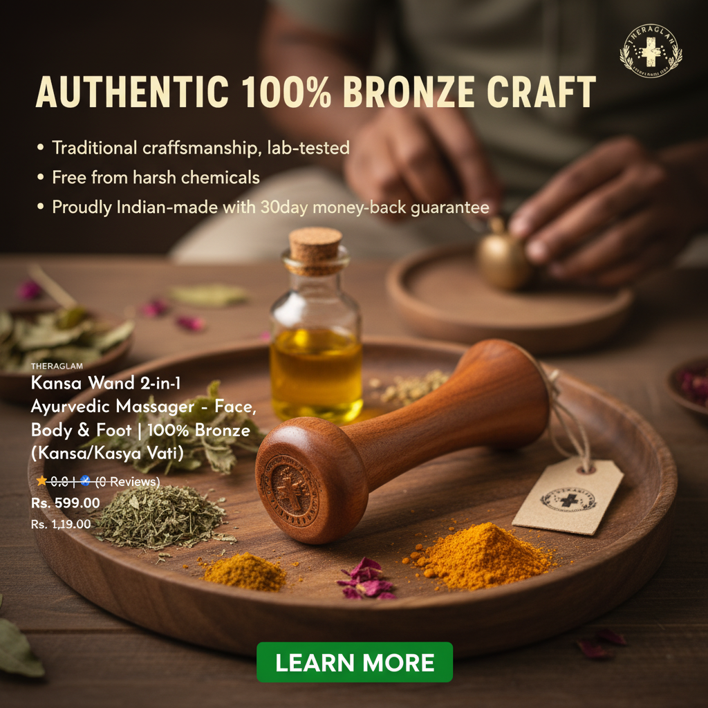 Kansa Wand 2-in-1 Ayurvedic Massager